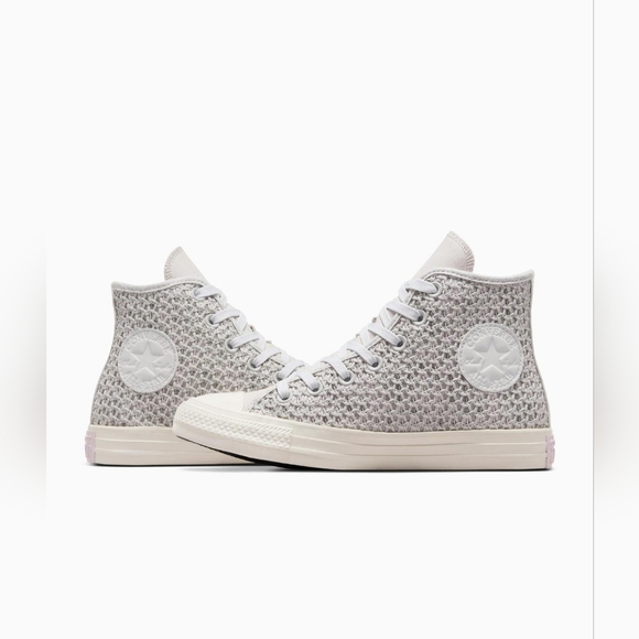 NWT, Converse Chuck Taylor All Star Crochet High Top Sneaker, SIZE 40 - Picture 4 of 11